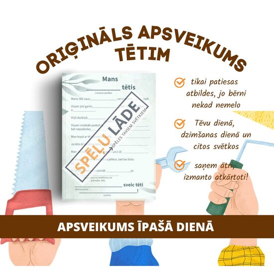 ORIĢINĀLS APSVEIKUMS TĒTIM